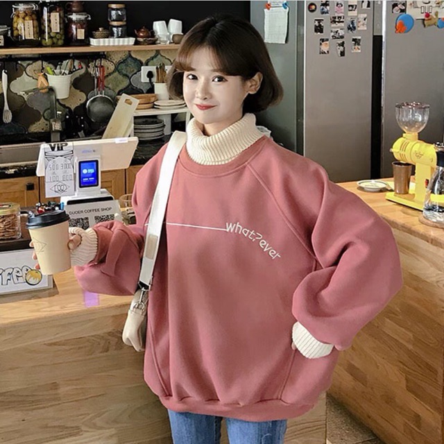 Áo nỉ mix len