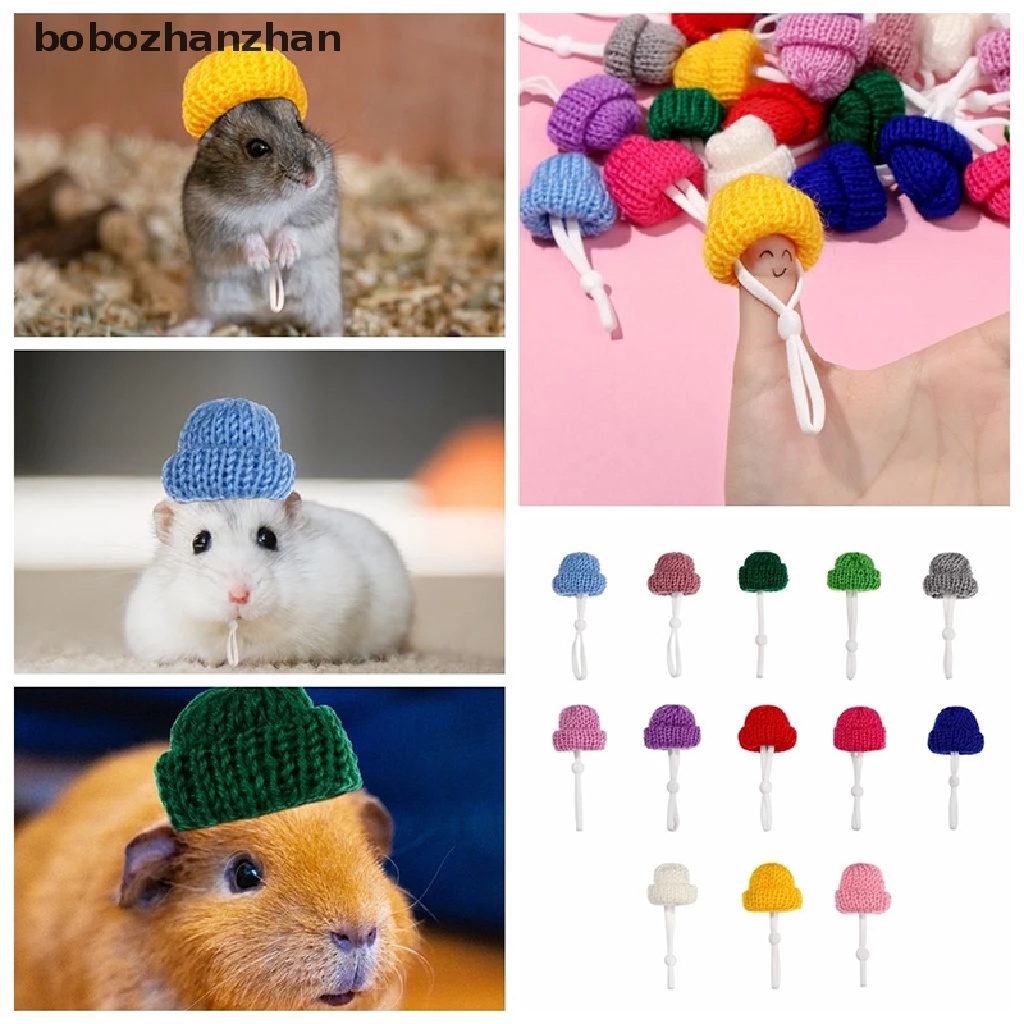 Mũ len giữ ấm nhiều màu tùy chọn cho chuột hamster
