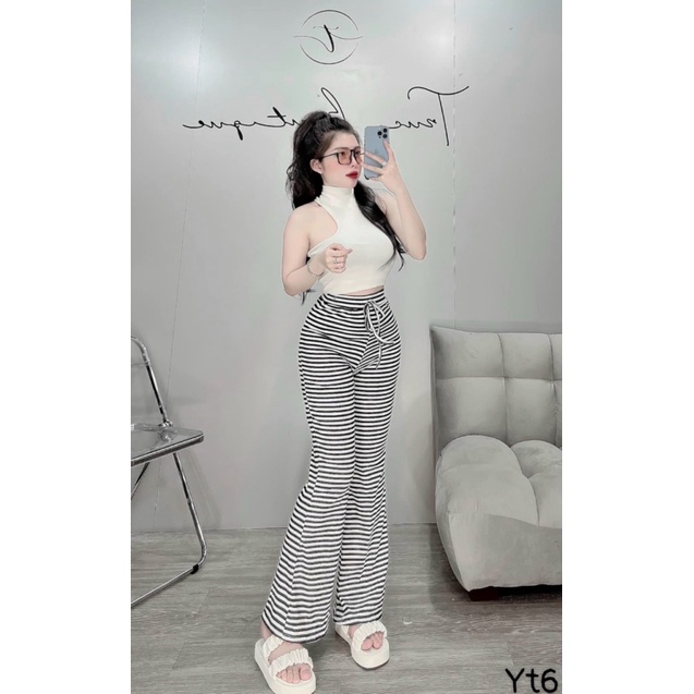 FREE SHIP SÉT THUN SỌC BODY TÔN DÁNG SANG CHẢNH CỰC HOT PUN9