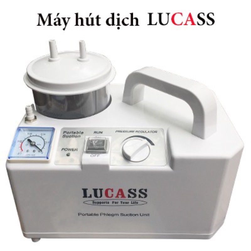 Máy hút dịch, hút mũi, hút đờm 1 bình Lucass