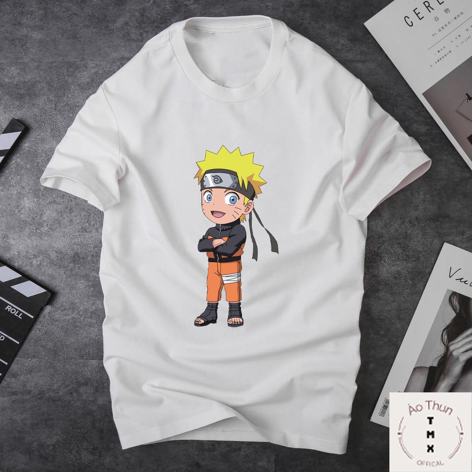 Áo Thun Tay Lỡ Form Rộng Unisex In Hình Naruto13 Đẹp Cute Dễ Thương - Áo Phông Nam Nữ Cổ Tròn Chất Cotton TMX