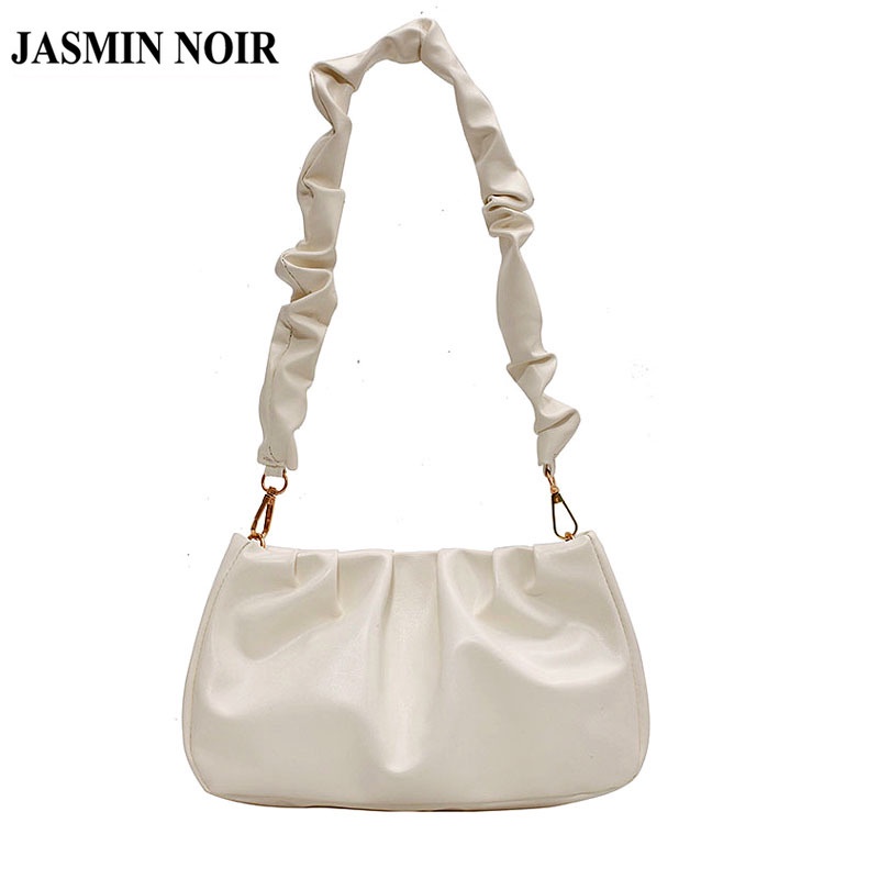 Túi đeo vai JASMIN NOIR da PU thiết kế hình đám mây nhỏ nhắn thời trang đơn giản dành cho nữ