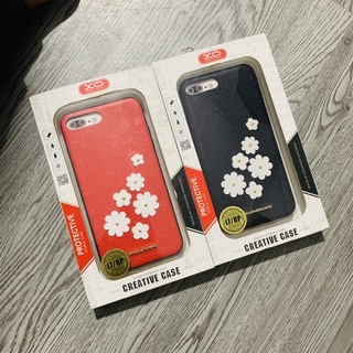 Ốp lưng da iphone 7 plus ip 8 plus 7+ 8+ in hình bông hoa mặt lưng giả da