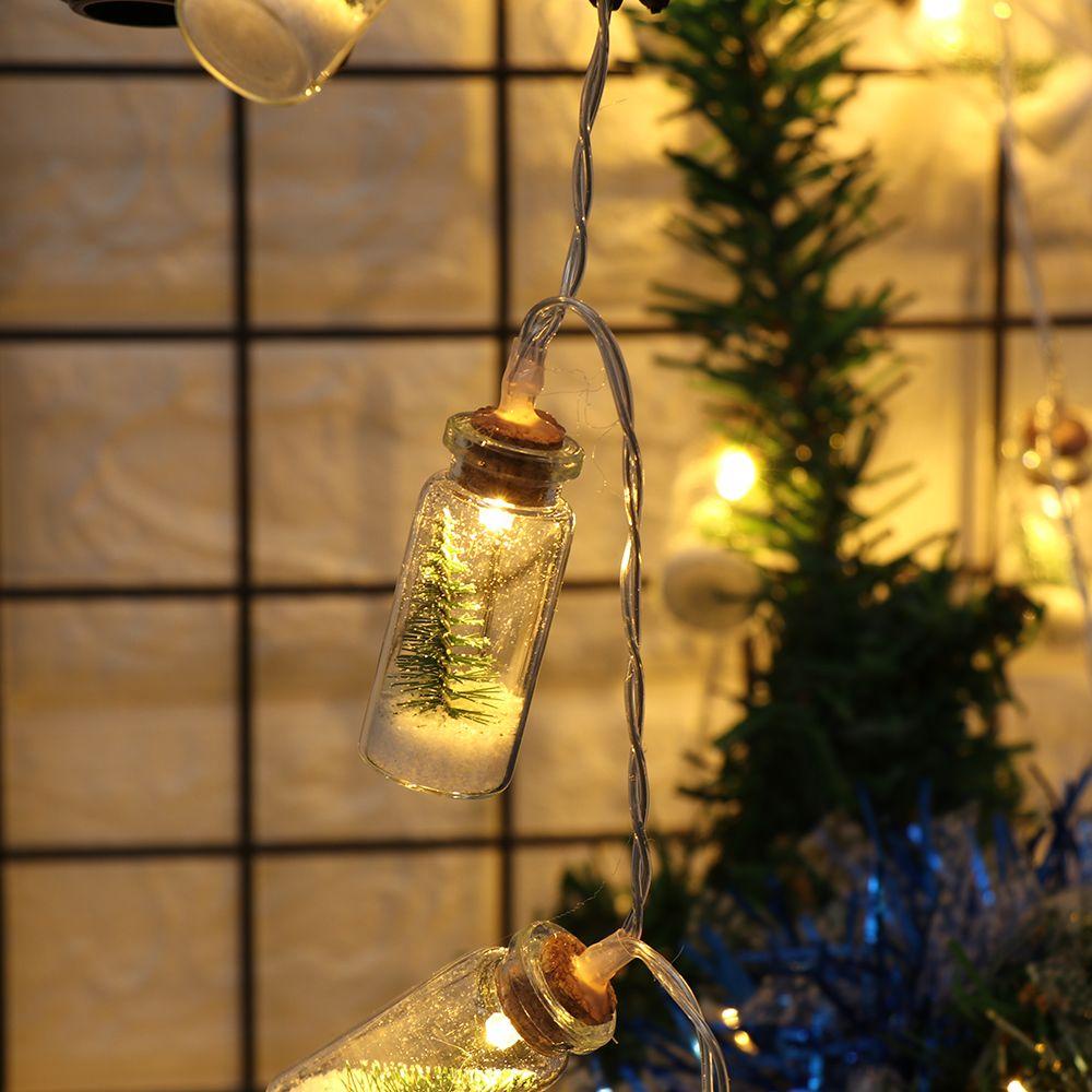 GOGOUP 2m Dây Đèn LED 20 Bóng Hình Nón Trang Trí Giáng Sinh