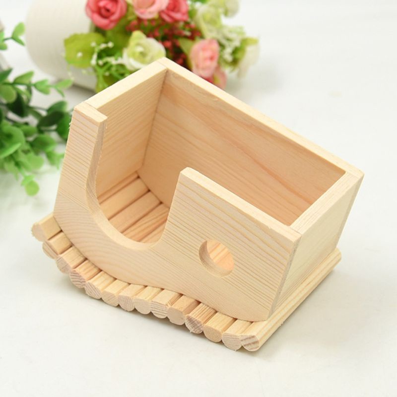 Ngôi Nhà Gỗ Đồ Chơi Cho Thú Cưng Thỏ Sóc Chuột Hamster