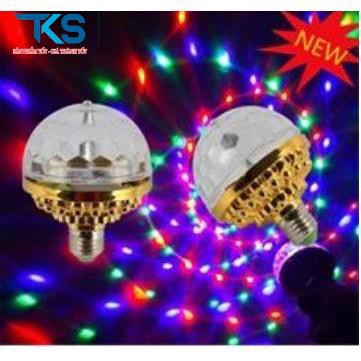 Đèn led xoay 7 màu nhiều hiệu ứng tia chớp nhấp nháy, đổi màu, an toàn khi sử dụng có đui đi kèm