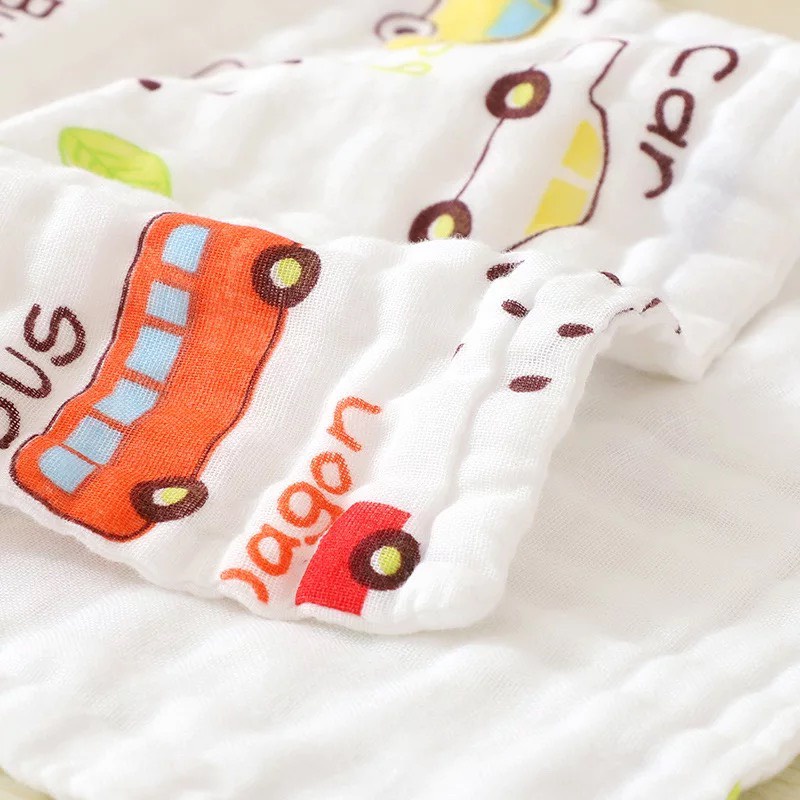 Khăn mặt sợi tre 6 lớp mềm mịn , 25* 50 cm , hình chọn ngẫu nhiên