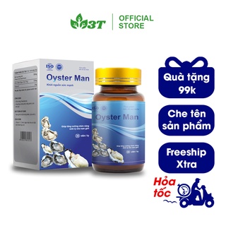 Viên uống Tinh chất hàu Oyster Man tăng cường sinh lý nam, hỗ trợ nam giới xuất tinh sớm, yếu sinh lý (Hộp 30 viên)