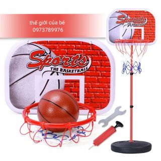 Bộ bóng rổ cho bé tặng kèm bóng và bơm bóng