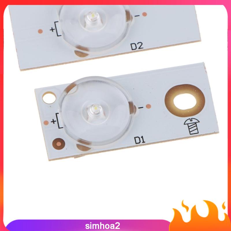 Bộ 20 bóng đèn 6V SMD kèm ống kính quang học cho 32-65 inch LED TV