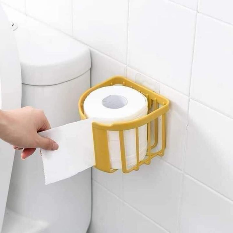 Treo giấy vệ sinh - rổ nhựa đựng giấy vệ Sinh, vật dụng nhỏ nhà vệ sinh nhà tắm, mỹ phẩm...
