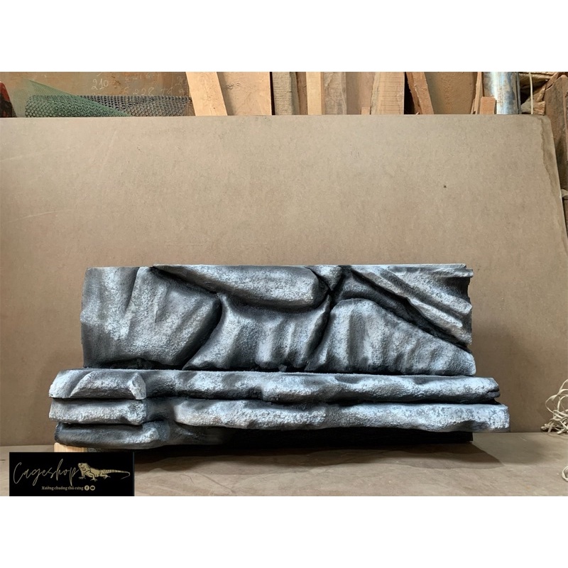 Phông Nền 3D giả đá, tấm nền giả cây trang trí cho bò sát, nền xốp sốp·decor hồ cá trang trí phong cảnh