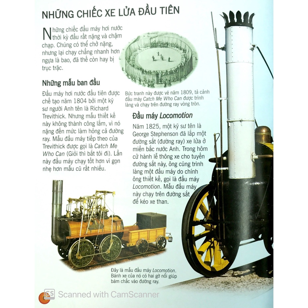 Sách thiếu nhi - Bách khoa tri thức về khám phá thế giới cho trẻ em - Tàu hỏa