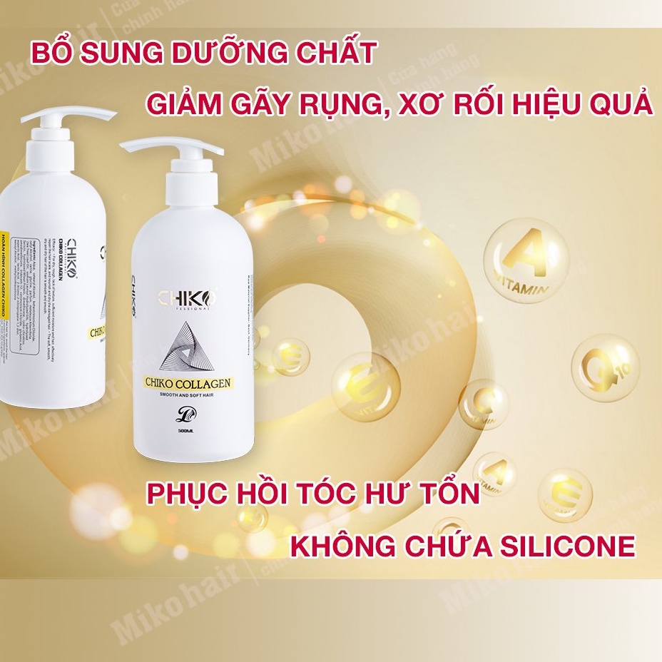 Kem Hấp ủ tóc collagen Chiko hương nước hoa cao cấp 500ml