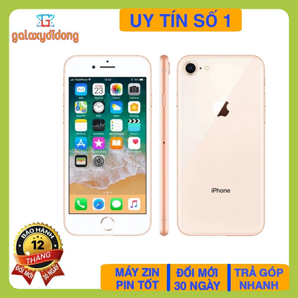 Điện Thoại iPhone 8 Quốc Tế Đẹp Đầy Đủ Phụ Kiện Bảo Hành 12 Tháng