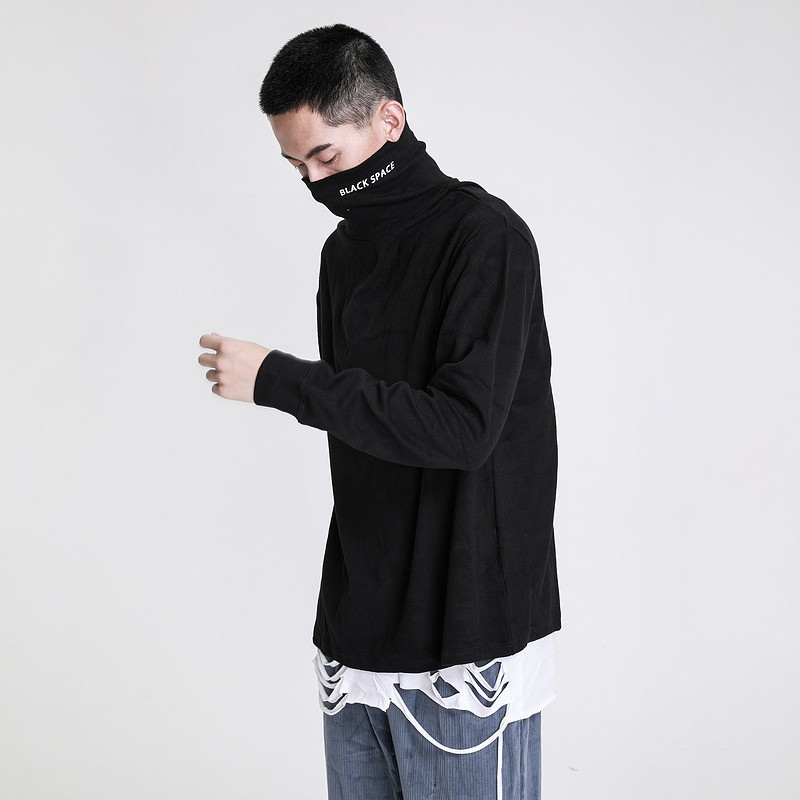 Áo Dài Tay Black Space TurtleNeck