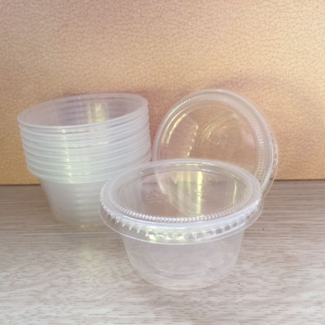 100 cốc nhựa đựng tương cà/ nước chấm 50ml