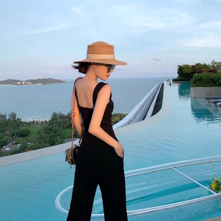 Zara Morocco full tag - Jumpsuit Zara đen mặc siêu đẹp JUT72QG59N10 New