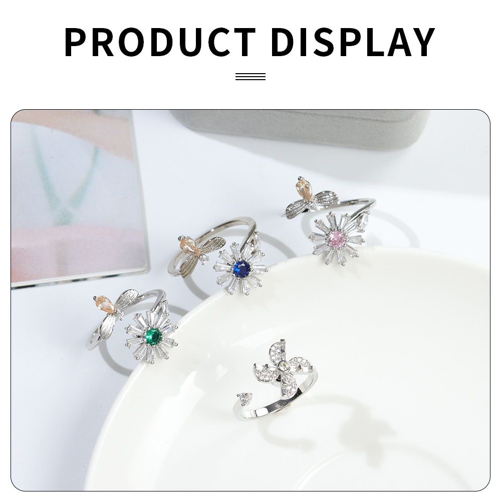 Nhẫn đeo tay có thể điều chỉnh giảm căng thẳng thời trang cho nữ