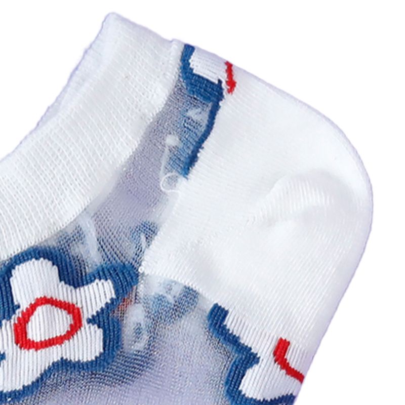 Set 5 Đôi Tất Cổ Thuyền Sợi Thủy Tinh Trong Suốt Siêu Mỏng Phong Cách Nhật Bản Thời Trang Mùa Hè Cho Nữ