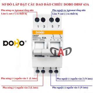 Aptomat Đảo Chiều DBSF-63A DoBo Korea (Dùng Để Đổi Nguồn Điện)
