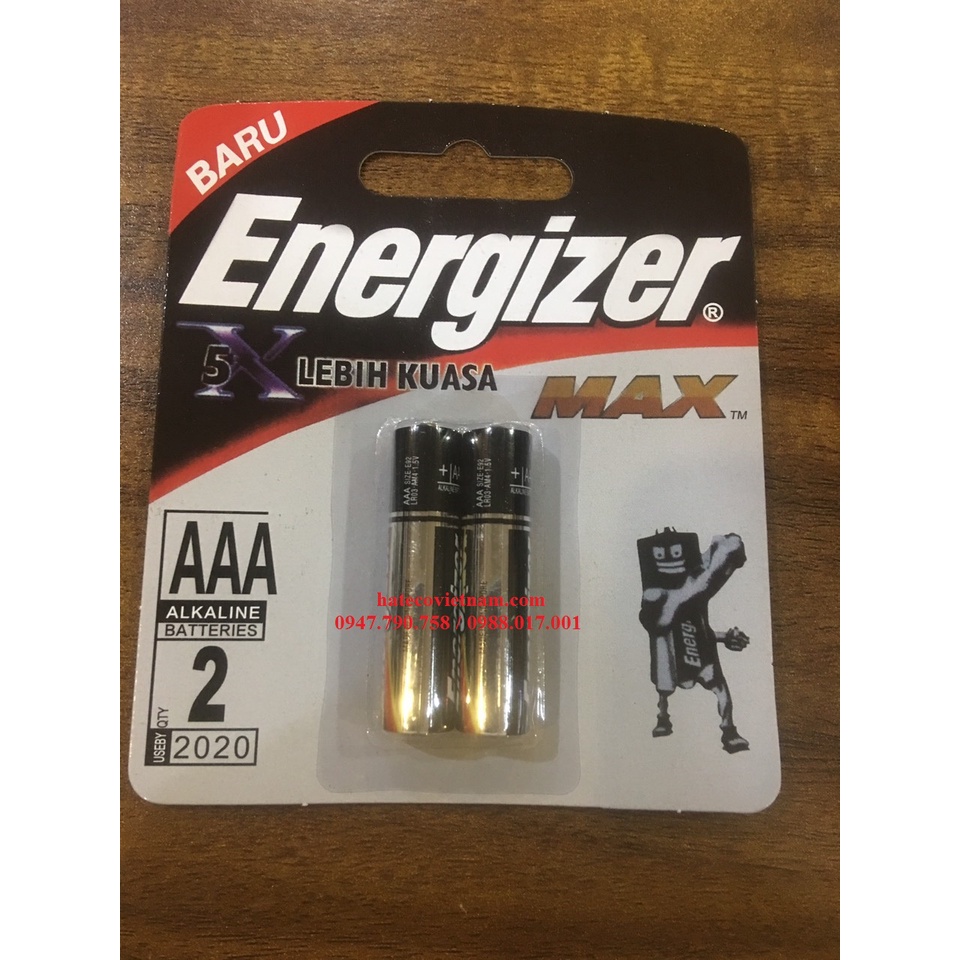 Sỉ 1 hộp 24 viên Pin Energizer 3A - AAA MAX LR6 (Pin đũa) 2A - AA Pin tiểu -  Alkaline - Pin kiềm 3A