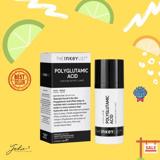 (BILL US - SALE 15%) Tinh chất cấp ẩm The INKEY List Polyglutamic Acid Serum 30ml