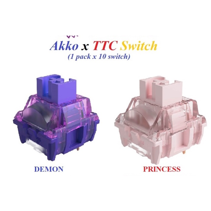 Switch thay nóng cho bàn phím cơ AKKO TTC switch Princess / Demon ( hộp 10cái )
