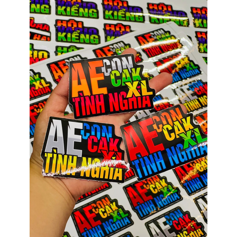 Tem Logo Sticker nhiều màu nhiều mẫu ✌🇻🇳