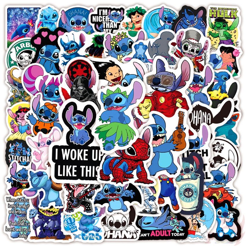 ❉ Miếng Dán Hóa Trang Nhân Vật Siêu Anh Hùng Lilo &amp; Stitch Series 05 ❉ Bộ 50 Miếng Dán Hoạt Hình Disney Trang Trí Vali Ván Trượt Laptop DIY
