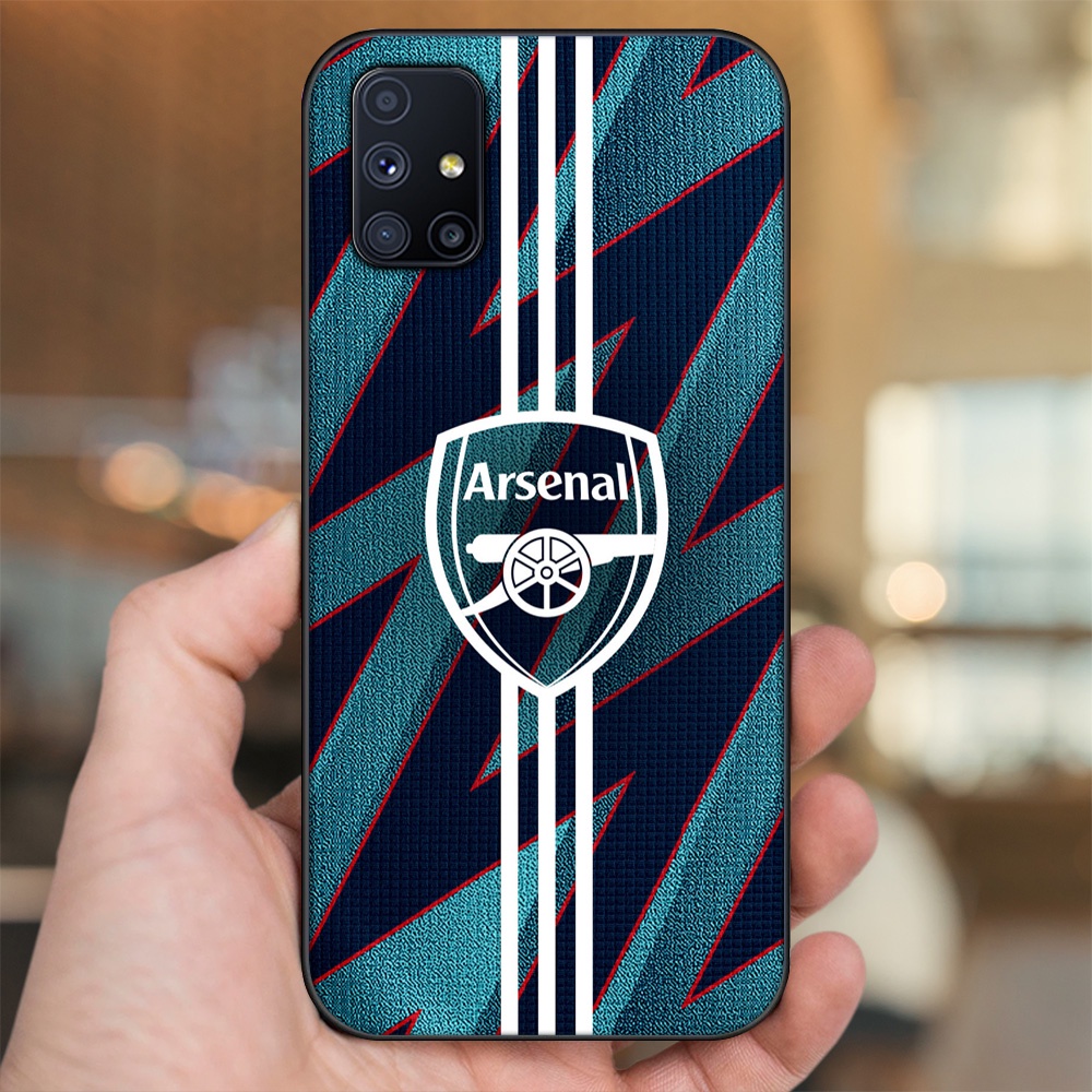 Ốp lưng Samsung M51 viền đen in hình Arsenal FC