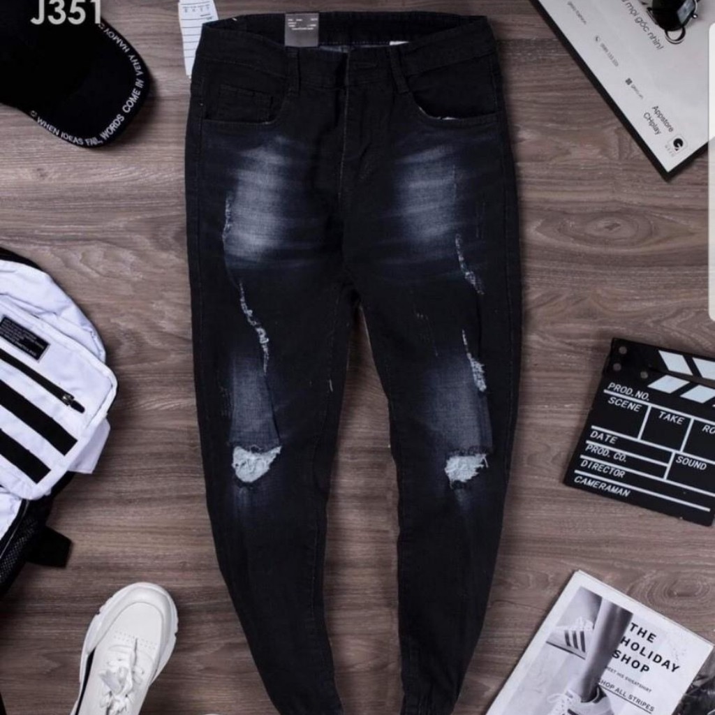 Quần Jean Nam Chất Bò Hàng VNXK AD351TG Kiểu Ống Ôm Hàn Quốc Jean Co Giãn Cao Cấp (44-72KG) | BigBuy360 - bigbuy360.vn