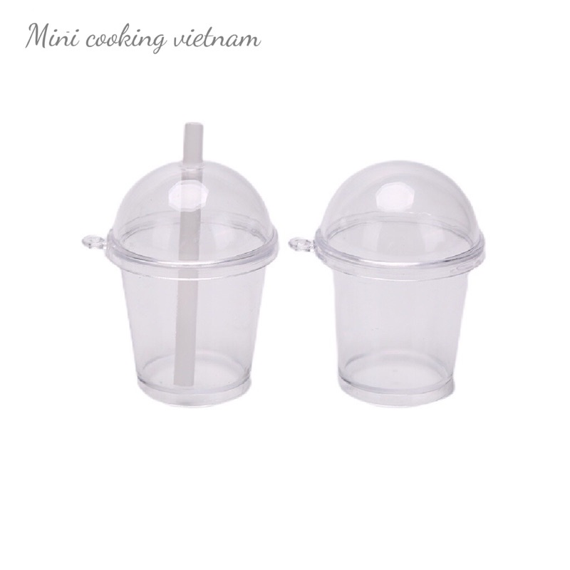 Mô hình 2 ly nhựa cho nhà búp bê / Mini cooking vietnam