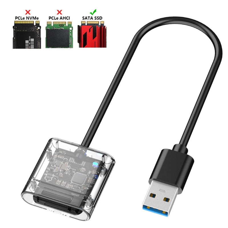 Hộp đựng ổ cứng M2 SSD M.2 sang USB 3.0 Gen 1 5Gbps PCIE SATA SSD