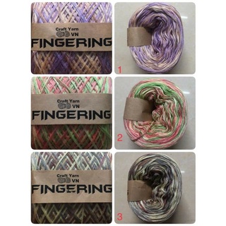 Sợi Loang Fingering Đan Móc Áo Váy Len