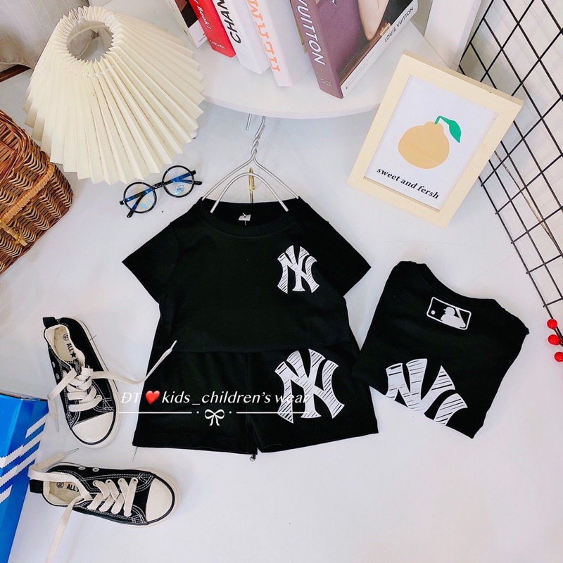 [SET BÉ TRAI] Bộ NY/LA 2 màu cho bé trai
