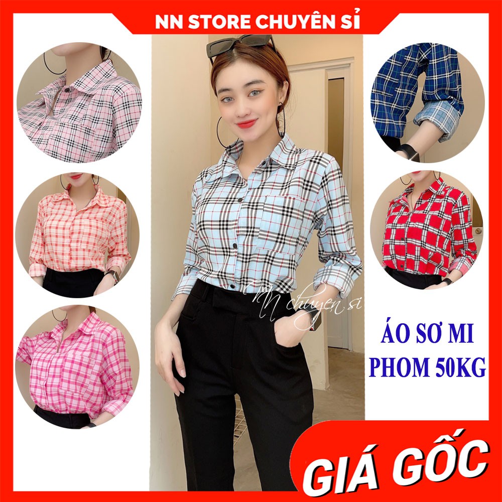 Áo sơ mi sọc kẻ nữ chất kate lụa mềm mịn mát Áo sơ mi công sở nữ TP92 MT