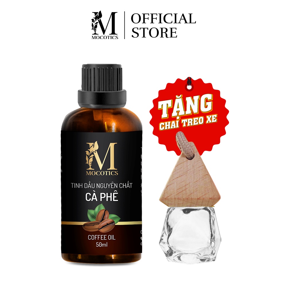 Tinh Dầu Cà Phê Mocotics Chai 50ML | 100% Nguyên Chất Tự Nhiên | Xông Thơm Phòng | Tặng lọ treo tinh dầu treo xe