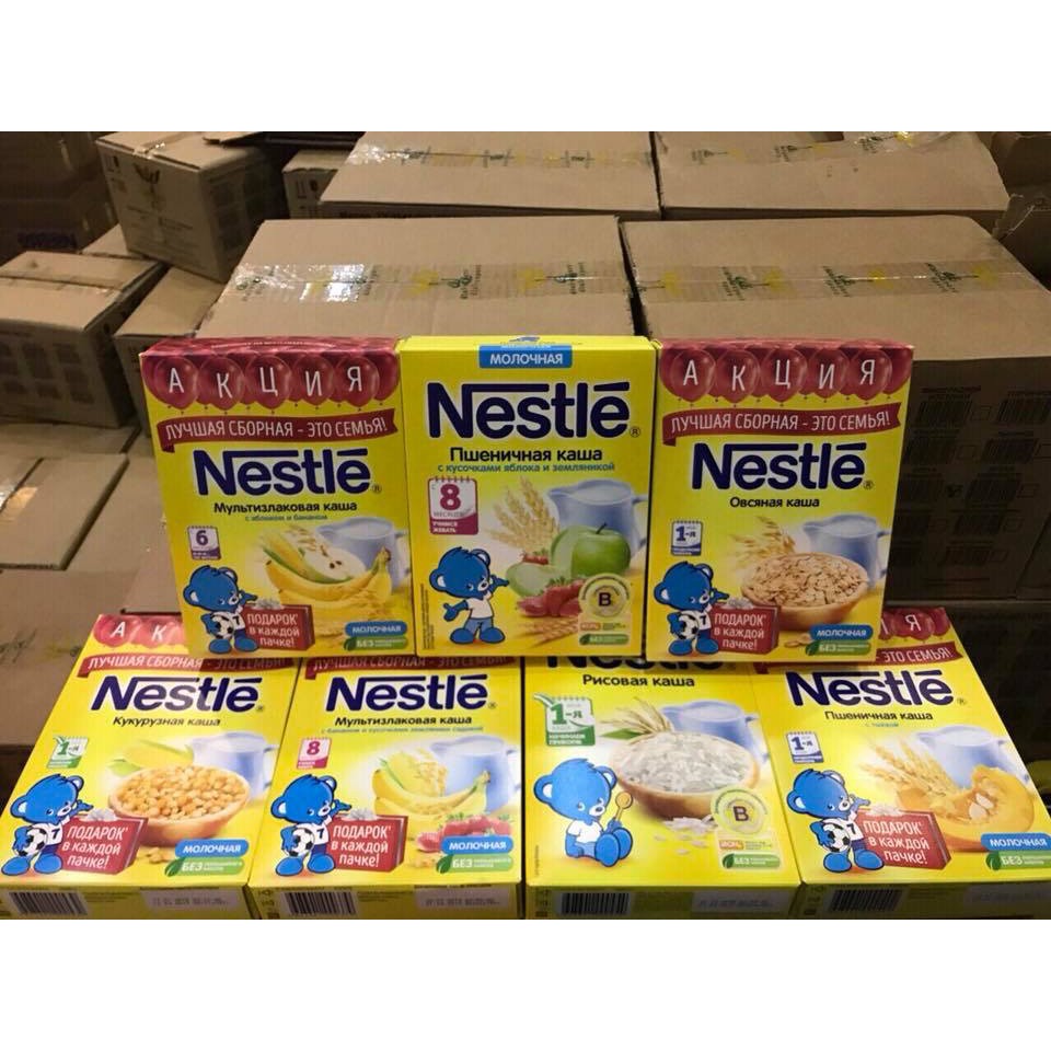 Bột ăn dặm Nestle nhập Nga 250gr