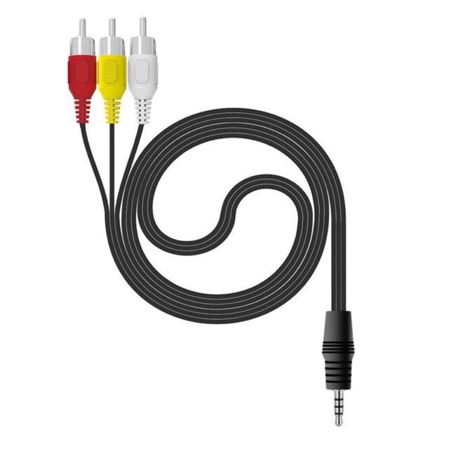 [Mã ELHACE giảm 4% đơn 300K] [Mã ELFLASH3 hoàn 10K xu đơn 20K] Cáp AV 1 Đầu Jack 3.5 Ra 3 Đầu Hoa Sen Cho TV Box