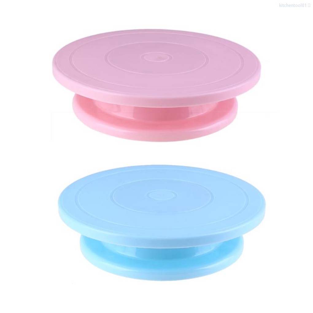 Đĩa Xoay Bằng Nhựa Chống Trượt Dùng Trang Trí Bánh Kem Diy Cho Nhà Bếp Mã01