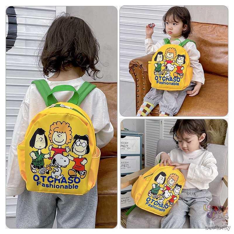 Ba lô thời trang ngăn chứa lớn phong cách mùa hè họa tiết hoạt hình kiểu Hàn dành cho bé trai và bé gái