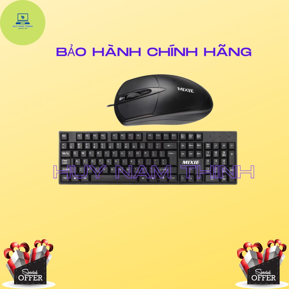 Phím chuột có dây MIXIE X70 siêu bền độ nhạy cao bấm êm hàng chính hãng