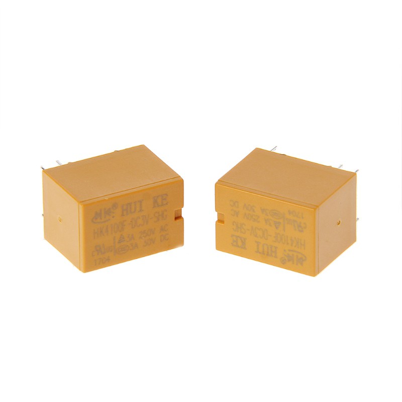 Bộ 5 Rơ Le 12v Hk4100F-Dc12V-Shg 6 Pins 3a 250v Ac 30v Dc