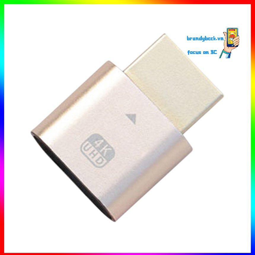Đầu cắm giả lập ảo hóa màn hình khóa có thể tương thích với HDMI độ phân giải siêu cao 4K BK