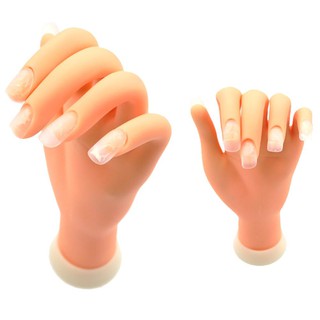 Mô hình bàn tay bằng nhựa mềm tập sơn móng