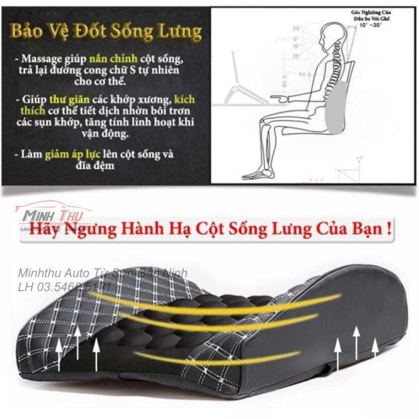 Gối tựa lưng, đệm lưng massage trên xe ô tô