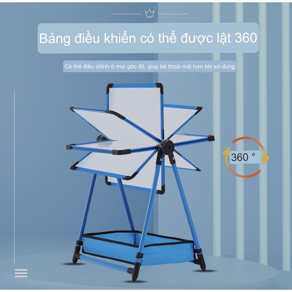 Bảng vẽ hai mặt đa năng giúp bé thông minh hơn trong giáo dục có từ tính, xóa dễ dàng, không bám bụi