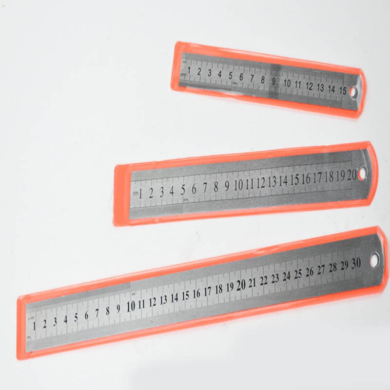 Thước đo 2 mặt bằng thép không gỉ 15-30cm