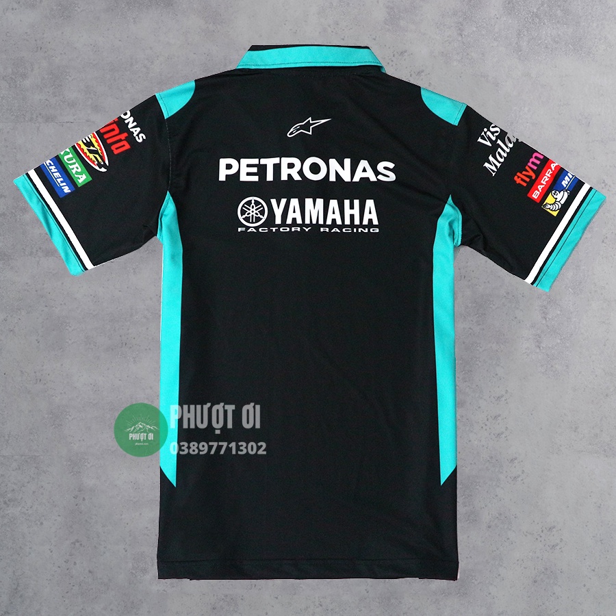 Áo thun nam có cổ Petronas Yamaha SRT in chuyển nhiệt cao cấp phong cách thể thao | BigBuy360 - bigbuy360.vn